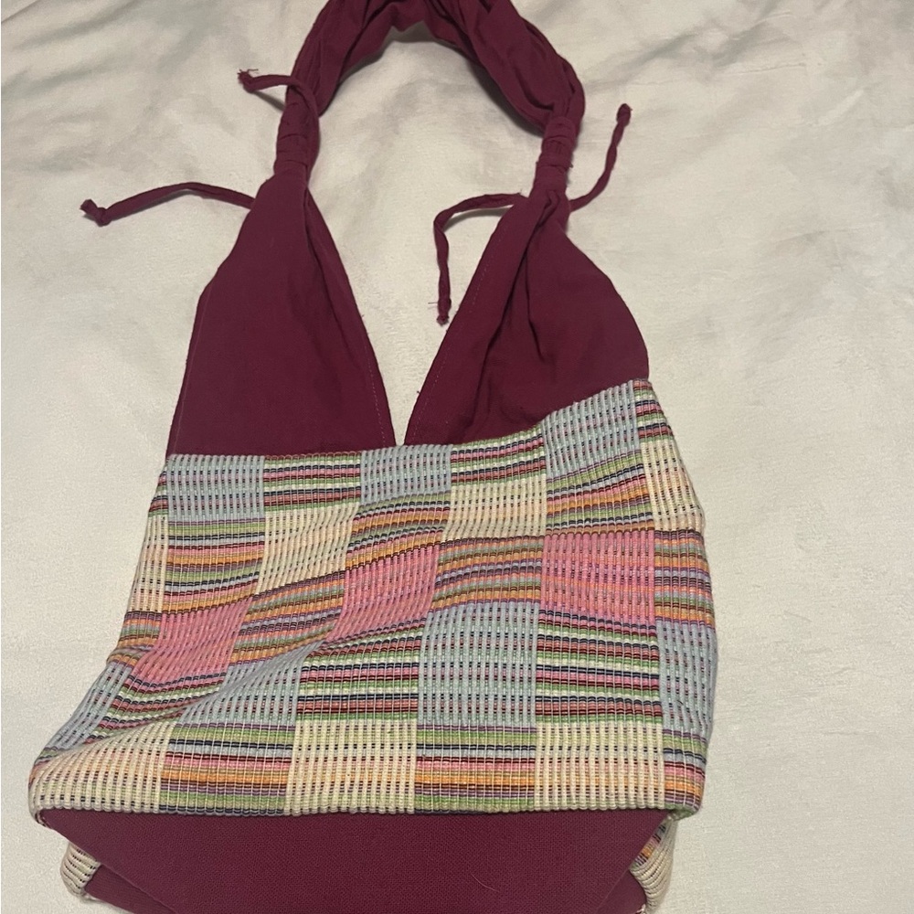 Handcrafted Woven Hobo Bag with Elephant Medallion - Picture 7 of 8